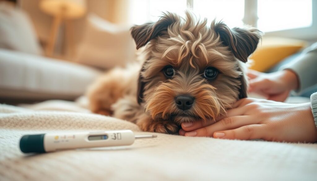 hund feber symptomer