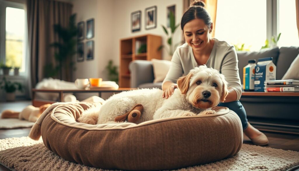 pleje og støtte til hund derhjemme